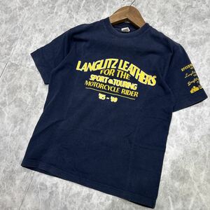 KK@ カナダ製 '希少 ビンテージ' LANGLITZ LEATHERS ラングリッツレザーズ 半袖 COTTON Tシャツ / カットソー トップス 古着 90's 80's