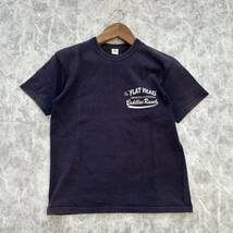 KK @ 日本製 '希少 ビンテージ' THE FLAT HEAD フラットヘッド 半袖 COTTON クルーネック Tシャツ カットソー L 紳士服 トップス 古着 90's_画像2