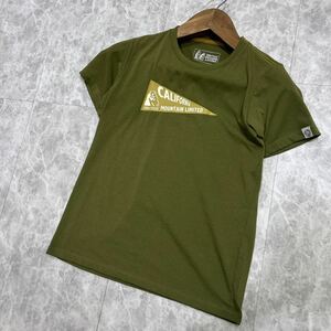 L @ 美品 アウトドア '着心地抜群' Marmot マーモット mountain Limited 半袖 Tシャツ / カットソー M レディース 婦人服 トップス khaki