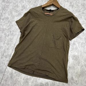 L @ 日本製 '洗礼されたデザイン' KLASICA クラシカ 半袖 LINEN混 ポケット Tシャツ / カットソー size2 メンズ 紳士服 トップス 古着 