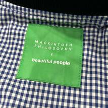 XX @ 日本製 '人気コラボ' MACKINTOSH PHILOSOPHY マッキントッシュ × beautiful People スタジャン size2 レディース 上着 アウター _画像6