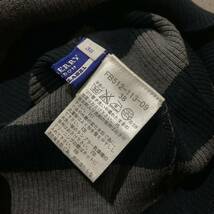 J ☆良品/ 人気モデル!! '国内正規品' BURBERRY BLUE LABEL バーバリー 半袖 ボーダー柄 タートルネック ニットセーター size:38 トップス_画像5