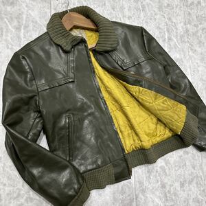 B ＊ 極上LEATHER使用 '希少 50's~60's ビンテージ' Fieldmaster シアーズ SEARS 本革 レザー ジャケット 古着 メンズ アウター 