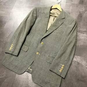 E ☆ 高級ラグジュアリー服 '日本製' BURBERRY LONDON バーバリー WOOL&SILK混 ツイード テーラードジャケット 2ボタン size:AB5 紳士服