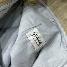 I ＊ 良品 国内正規品 '高級紳士服' ARMANI COLLEZIONI アルマーニ コレツィオーニ 高品質 リネン混 スラックスパンツ 46 メンズ ボトムス_画像7