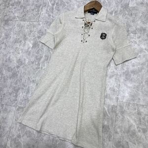 BB@ 米国製 '希少 ビンテージ' Ralph Lauren POLO Sport 半袖 COTTON ワッフル地 ワンピース sizeM レディース 婦人服 トップス 古着 USA製