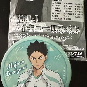 ハイキューみくじ school scene 岩泉 缶バッジ