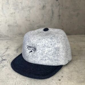 SEVENTY FOUR セブンティーフォー LOW PRO MELTON CAP メルトン キャップ グレー/ネイビー 新品