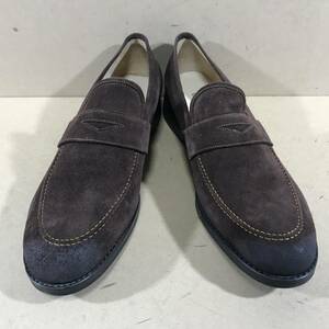 コルネリアーニ（CORNELIANI） イタリア製本革ローファー 茶 10