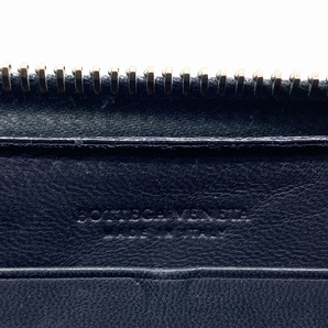 BOTTEGA VENETA Round Zip Long Wallet Intrecciato Black ラウンドファスナー 長財布 イントレチャート ブラックの画像8