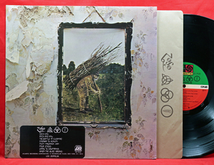 ♥ US ハイプステッカー２種！MONARCHプレス【AT/GP & Porky刻印 1977年 SD-19129 ROCKEFELLER＋Ｗ】 LED ZEPPELIN 4 ♪ 美品.美再生