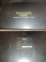 nn0202 087 SNK NEOGEO ネオジオ MAX 330 MEGA PRO-GEAR SPEC 中古 現状品 レトロ ゲーム機 ジョイコン付 動作未確認_画像4
