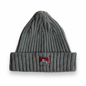 BEN DAVIS ベンデイビス COTTON KNIT CAP コットン ニット キャップ BDW-9500 ロゴ ニット帽 ビーニー 帽子 服飾小物 グレー