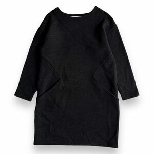 BEAUTY&YOUTH UNITED ARROWS ビューティーアンドユース ユナイテッドアローズ ハーフ丈 ポリエステル ワンピース チュニック F ブラック 黒