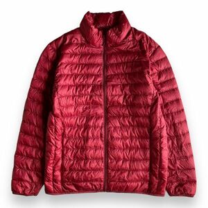 UNIQLO ユニクロ 315-080220 ウルトラ ライト ダウン ジャケット 軽量 ナイロン インナーダウン アウター スタンドカラー M レッド 赤