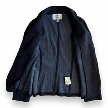 国内正規 ARMANI JUNIOR アルマーニ ジュニア 3釦 刺繍 ワッペン ウール コットン テーラード ジャケット ブレザー キッズ 130 ネイビー 紺_画像4