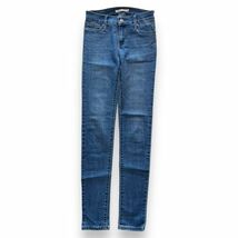 Levi's リーバイス SLIMMING SKINNY スキニー ストレッチ デニム パンツ 紙パッチ スリム ジーンズ ジーパン W24 L30 インディゴブルー_画像3