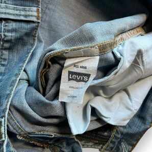 00s Levi's リーバイス 522 スリム テーパード デニム パンツ PCL 600B ジーンズ ジーパン 紙パッチ アメカジ 古着 W33 L32 インディゴの画像6