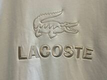 ★LACOSTE★ラコステ★Crew Sweat★クルースウェット★SH8546★トレーナー★ワニ刺繍★ビッグロゴ★ホワイト★白★FR4★Lサイズ相当★_画像6