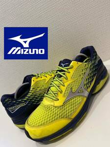 ★MIZUNO★軽量ゴルフシューズ★WAVE CADENCE FOR GOLF★51GM1750★ウェーブケイデンス★ライム×シルバー×紺★28.0cmEEE★ミズノ★