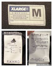 ★XLARGE★エクストララージ★プルオーバーフリースフーデッドジャケット★パーカー★異素材★フード★黒×黄色×迷彩柄★Mサイズ★_画像7