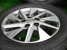 中古 ホイールタイヤ 4本 215/65R16 2016年製 8分山 トヨタ 20系 アルファード 純正 スタッドレス タイヤ ブリヂストン ブリザック VRX_画像4