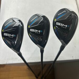 送料無料★良品★SIM2MAX 3.4.5UT 3本セット TENSEI TM60 Rフレックス 19°22°25° シム テーラーメイド RESCUE TaylorMade 管理番号14216