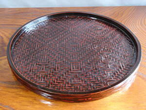 .. lacquer ware lacquer ware lacquer lacquer coating tray circle tray pastry tray tradition industrial arts diameter * approximately 23.8cm