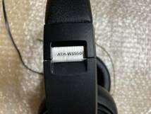 audio-technica SOLID BASS ポータブルヘッドホン 重低音 ブラックゴールド ATH-WS550 BGD_画像2