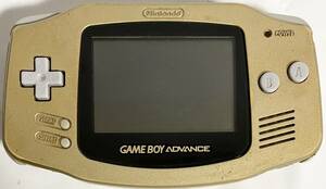 GBA ゲームボーイアドバンス 本体 ゴールド AGB-001 Nintendo ニンテンドー 任天堂 通電 動作確認済 ジャンク