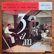 【仏盤 欧州ハードバップ・ピアノトリオ名盤】GEORGES ARVANITAS TRIO『3.A.M.』ジョルジュ・アルヴァニタス / DOUG WATKINS / ART TAYLOR_画像1