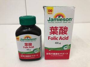 コストコ　jamieson 葉酸 Folic Acid　300粒　賞味期限：2026.6.6