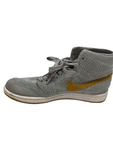 NIKE◆AIR JORDAN 1 RETRO HI FLYKNIT/エアジョーダンレトロハイ/グレー/919704-025