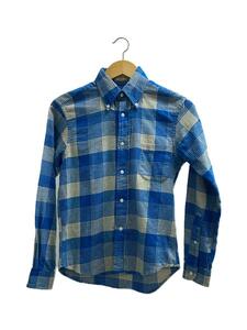 individualized shirts◆長袖シャツ/コットン/青/ブルー/チェック