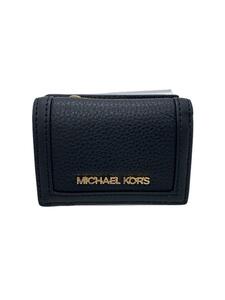 MICHAEL KORS◆3つ折り財布/レザー/ブラック/レディース/35F3GTVD0L