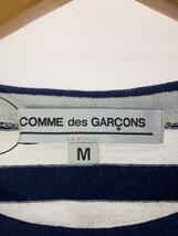 COMME des GARCONS◆長袖Tシャツ/M/コットン/NVY/ボーダー/OZ-T501_画像3