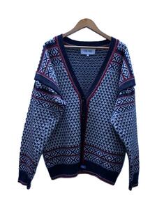 F/CE◆カーディガン(厚手)/FREE/ウール/GRY/FAIR ISLE 2WAY CARDIGAN