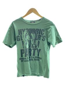 HYSTERIC GLAMOUR◆ガールプリント/Tシャツ/XS/コットン/GRN/02171CT11