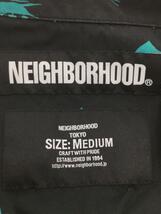 NEIGHBORHOOD◆半袖シャツ/M/コットン/BLK/総柄/191TSNH-SHM04_画像3