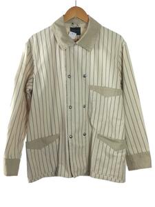 by GLAD HAND◆カバーオール/M/コットン/CRM/ストライプ/BYGH-21-SS-01