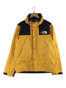 THE NORTH FACE◆MOUNTAIN RAINTEX JACKET_マウンテンレインテックスジャケット/L/ナイロン/YLW/無地