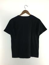 YOHJI YAMAMOTO◆シグネーチャーロゴTシャツ/M/コットン/BLK/無地/HN-T97-081_画像2