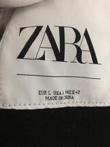 ZARA◆チェスターコート/L/ウール/BLK/無地/5854/410/800_画像4