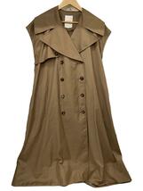 Her lip to◆ワンピース/M/ポリエステル/BEG/1223305030/Sleeveless TwillTrench Dress_画像1