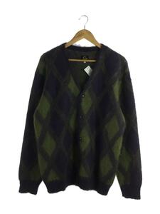 Needles◆Mohair Cardigan - Argyle 23AW/L/ポリエステル/マルチカラー/総柄/NS278