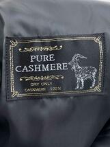 pure cashmere◆コート/M/カシミア/BLK/ピュアカシミヤ_画像4