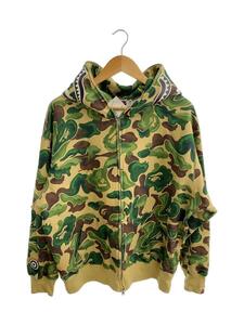 A BATHING APE◆BAPE ART CAMO SHARK HOODIE/M/コットン/GRN/カモフラ/001zpj801055i