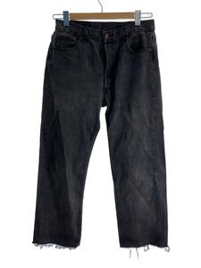 Levi’s◆ボトム/30/コットン/ブラック/501-0660/裾カットオフ/ボタン裏511/後染め/ボタンフライ