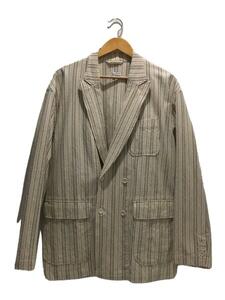 Engineered Garments◆DL JACKET/シアサッカー/テーラードジャケット/M/コットン/BEG/ストライプ