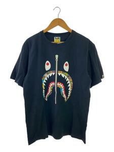 A BATHING APE◆シャーク/やや使用感有/Tシャツ/XL/コットン/BLK/001TEG301053X